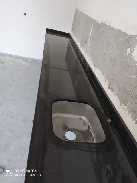 Banyo için granit tezgâh uygulaması — Antep Mezarcı